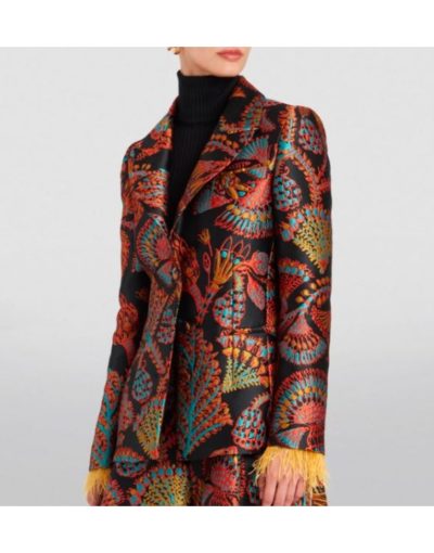Elsbeth 2024 Carrie Preston Jacquard Blazer