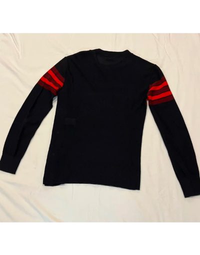 The Girls On The Bus 2024 Carla Gugino Striped Sweater