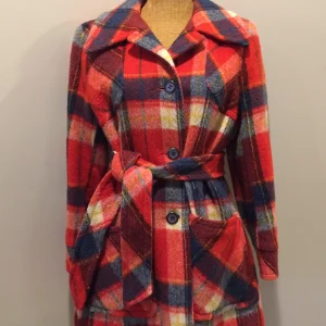 Vintage Croydon Multicolor Plaid Coat