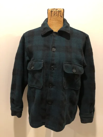 Vintage Woolrich Green Plaid Lumberjack Shirt