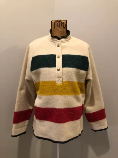 Vintage Woolrich Half Snap Blanket Sweater