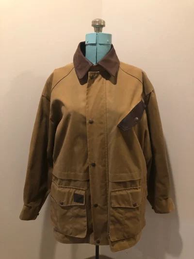 Vintage Australian Outback Oilskin Jacket