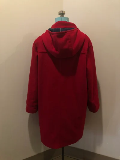 Ll Bean Red Wool Duffle Coat