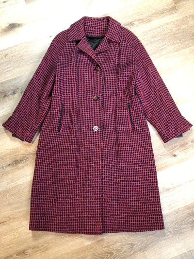 Mills Brothers Houndstooth Wool Coat