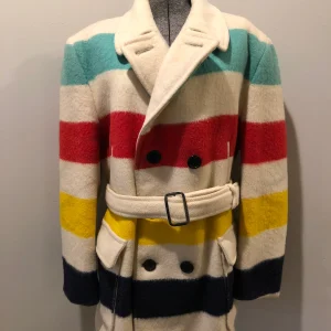 Vintage Hudson's Bay Company Point Blanket Coat With Belt
