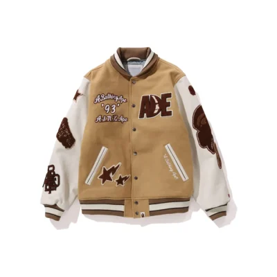 Bape Multi Motif Varsity Jacket