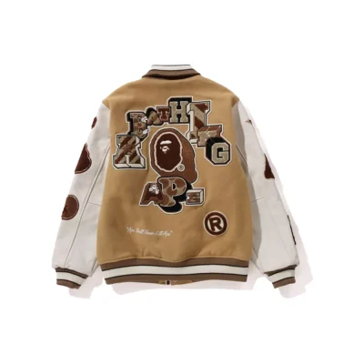 Bape Multi Motif Varsity Jacket