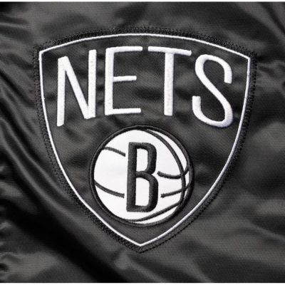 Brooklyn Nets Starter Black Varsity Jacket