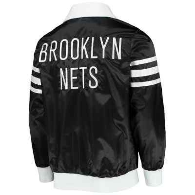 Brooklyn Nets Starter Black Varsity Jacket