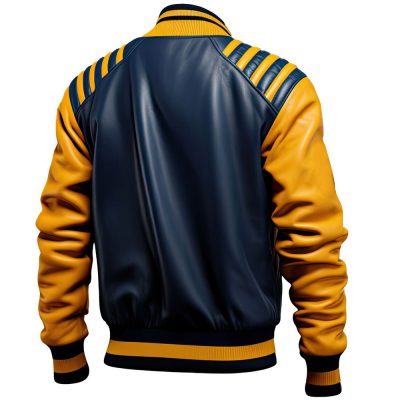 Men’s Sheepskin Baseball Leather Varsity Jacket