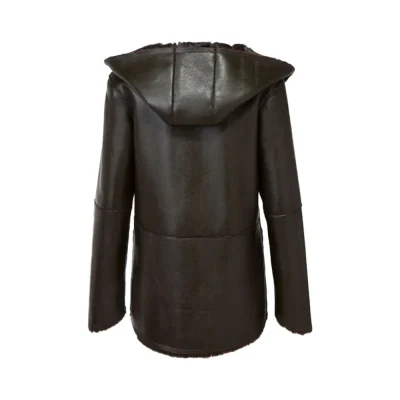 Oliver Faux Black Leather Coat