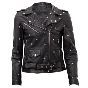 Star Studded Leather Jacket