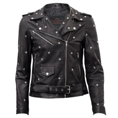 Star Studded Leather Jacket