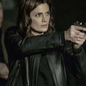 Absentia Stana Katic Black Leather Jacket