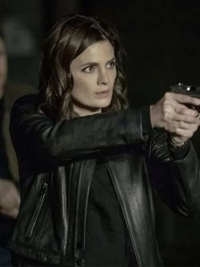 Absentia Stana Katic Black Leather Jacket