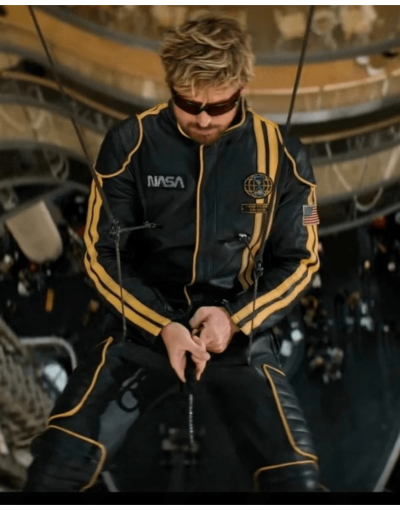 The Fall Guy 2024 Ryan Gosling NASA Leather Tracksuit