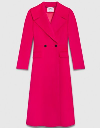 Elsbeth 2024 Carrie Preston Pink Long Coat