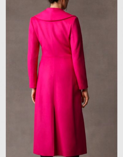 Elsbeth 2024 Carrie Preston Pink Long Coat
