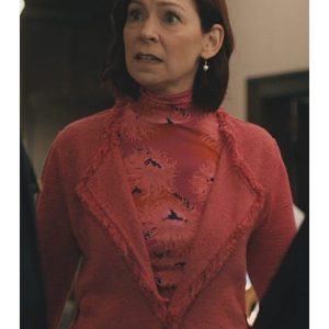 Elsbeth 2024 Carrie Preston Tweed Fringe Blazer