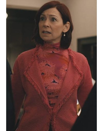 Elsbeth 2024 Carrie Preston Tweed Fringe Blazer