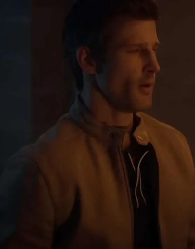 The Image Of You 2024 Parker Young Brown Leather Jacket
