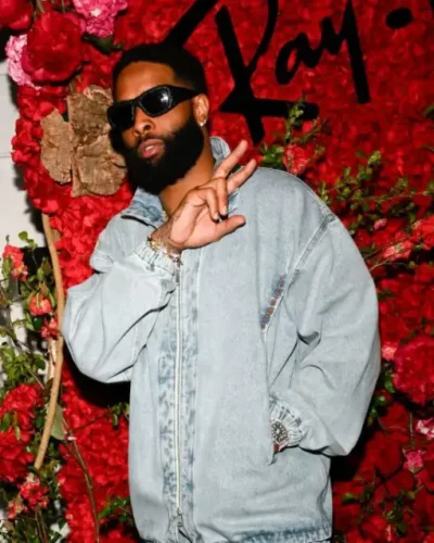 Odell Beckham Jr. Met Gala After Party 2024 Denim Suit