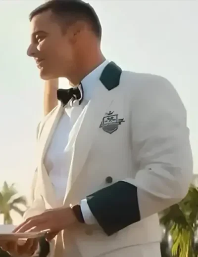 Ricky Martin Palm Royale 2024 White Blazer