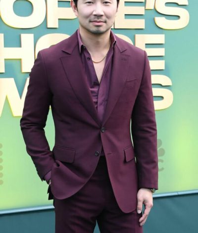 Simu Liu People’s Choice Award Maroon Suit