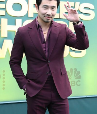 Simu Liu People’s Choice Award Maroon Suit