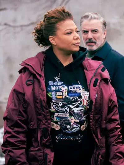 Robyn McCall The Equalizer Burgundy Jacket