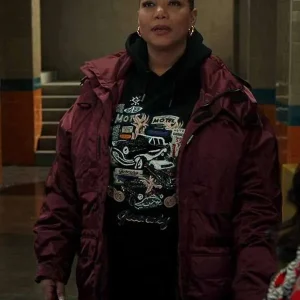 Robyn McCall The Equalizer Burgundy Jacket