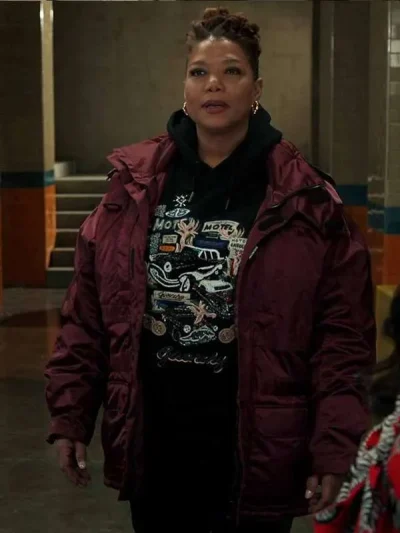Robyn McCall The Equalizer Burgundy Jacket