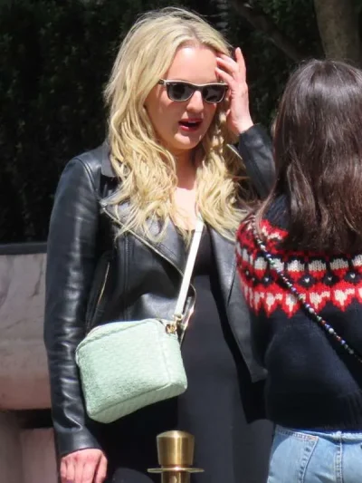 Imogen Salter The Veil Black Leather Jacket