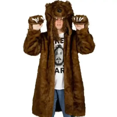 Workaholics Adult Brown Bear Coat