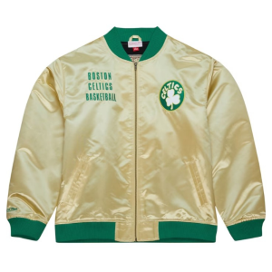 Boston Celtics Mitchell & Ness Gold Satin Jacket