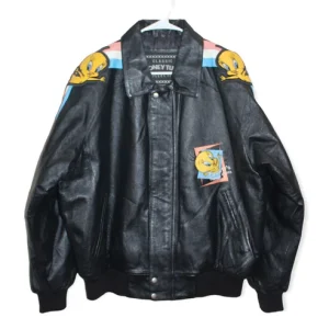 Looney Tunes Tweety Bird Leather Jacket