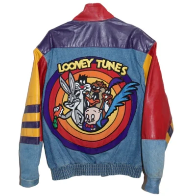 Looney Tunes Leather Denim Jeff Hamilton Jacket