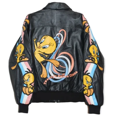 Looney Tunes Tweety Bird Leather Jacket