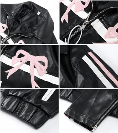 Bow Leather Jacket