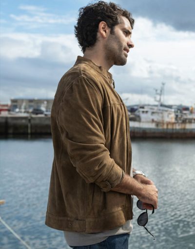 Gangs Of Galicia 2024 Tamar Novas Brown Suede Jacket