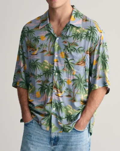 Dois Às 10 Cláudio Ramos Hawaiian Print Shirt
