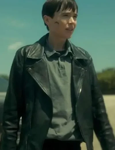 The Umbrella Academy Vanya Hargreeves Black Leather Jacket