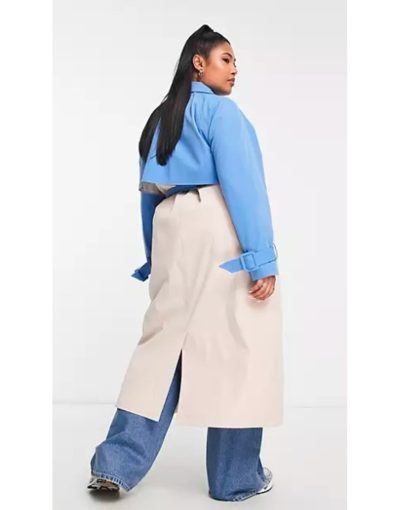 Geek Girl 2024 Mia Jenkins Colorblock Trench Coat