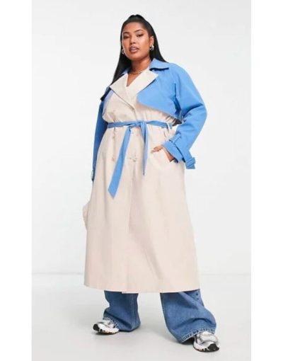 Geek Girl 2024 Mia Jenkins Colorblock Trench Coat