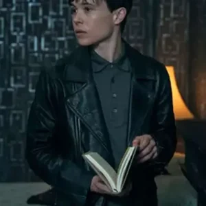 The Umbrella Academy Vanya Hargreeves Black Leather Jacket