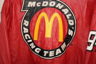 Rare Mcdonald’s Racing Nascar Bill Elliott Leather Jacket