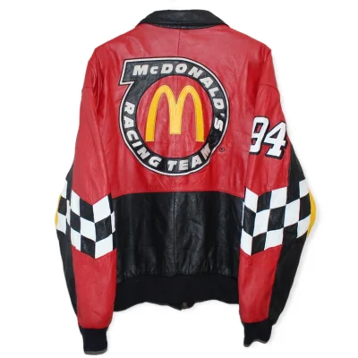 Rare Mcdonald’s Racing Nascar Bill Elliott Leather Jacket