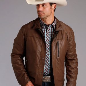 Mens Stylish Cowboy Leather Jacket