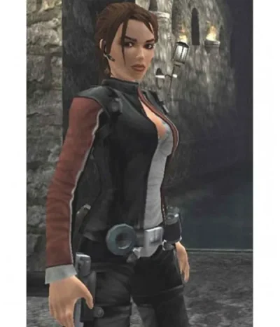 Lara Croft Tomb Raider Legend Game Leather Jacket