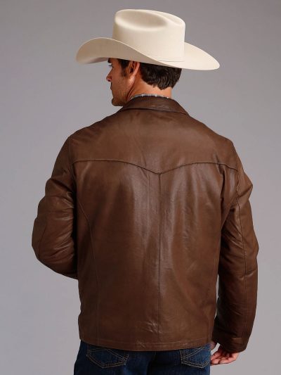 Mens Stylish Cowboy Leather Jacket